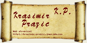 Krasimir Pražić vizit kartica